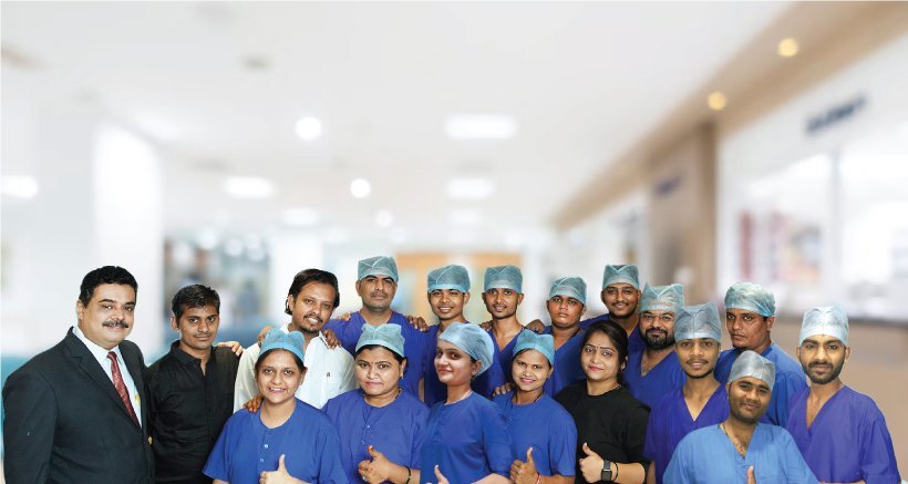 Dr. Ashutosh Shah and the men's health team at the clinic in Surat